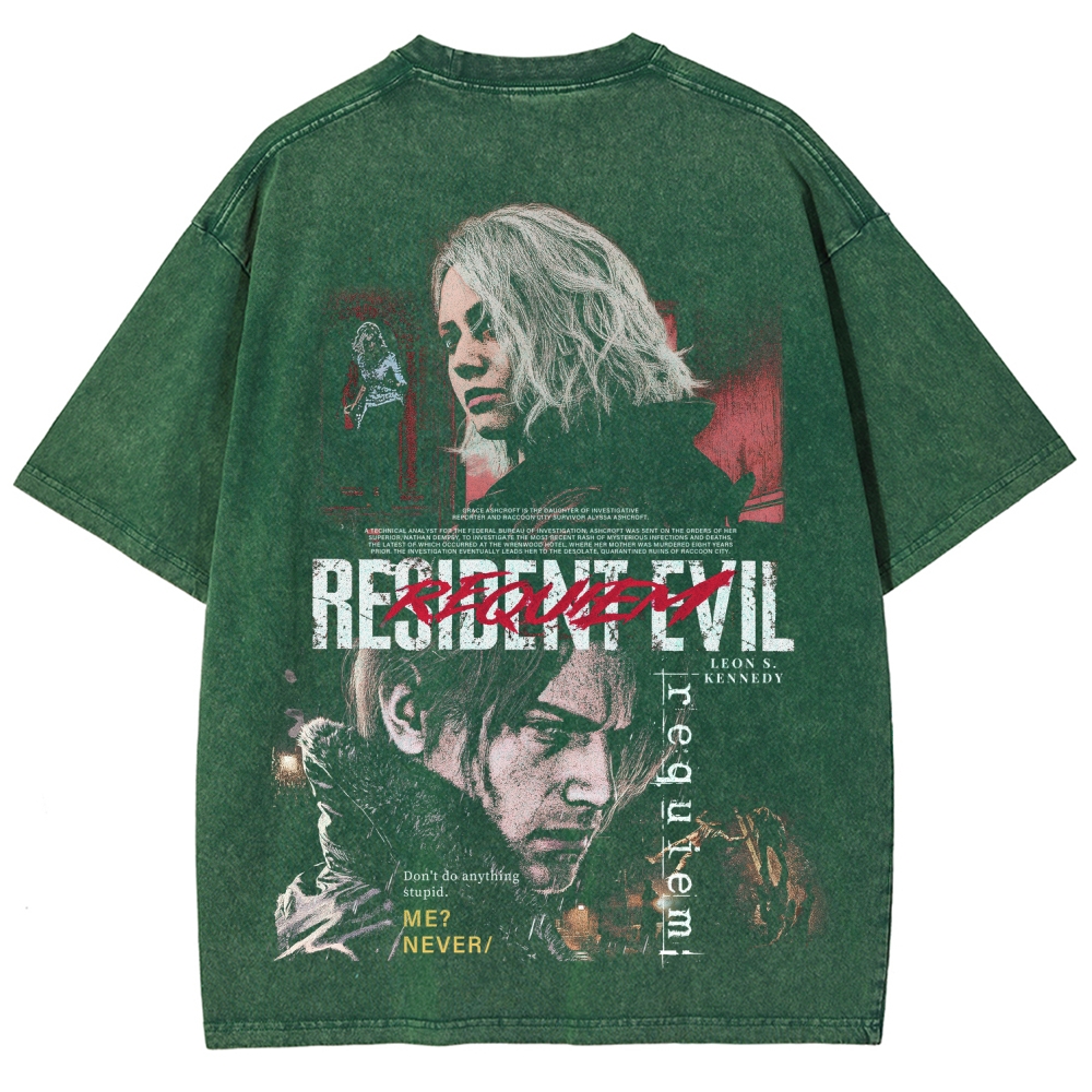 Resident Evil Unisex Fit Washed T-Shirt 2603013822