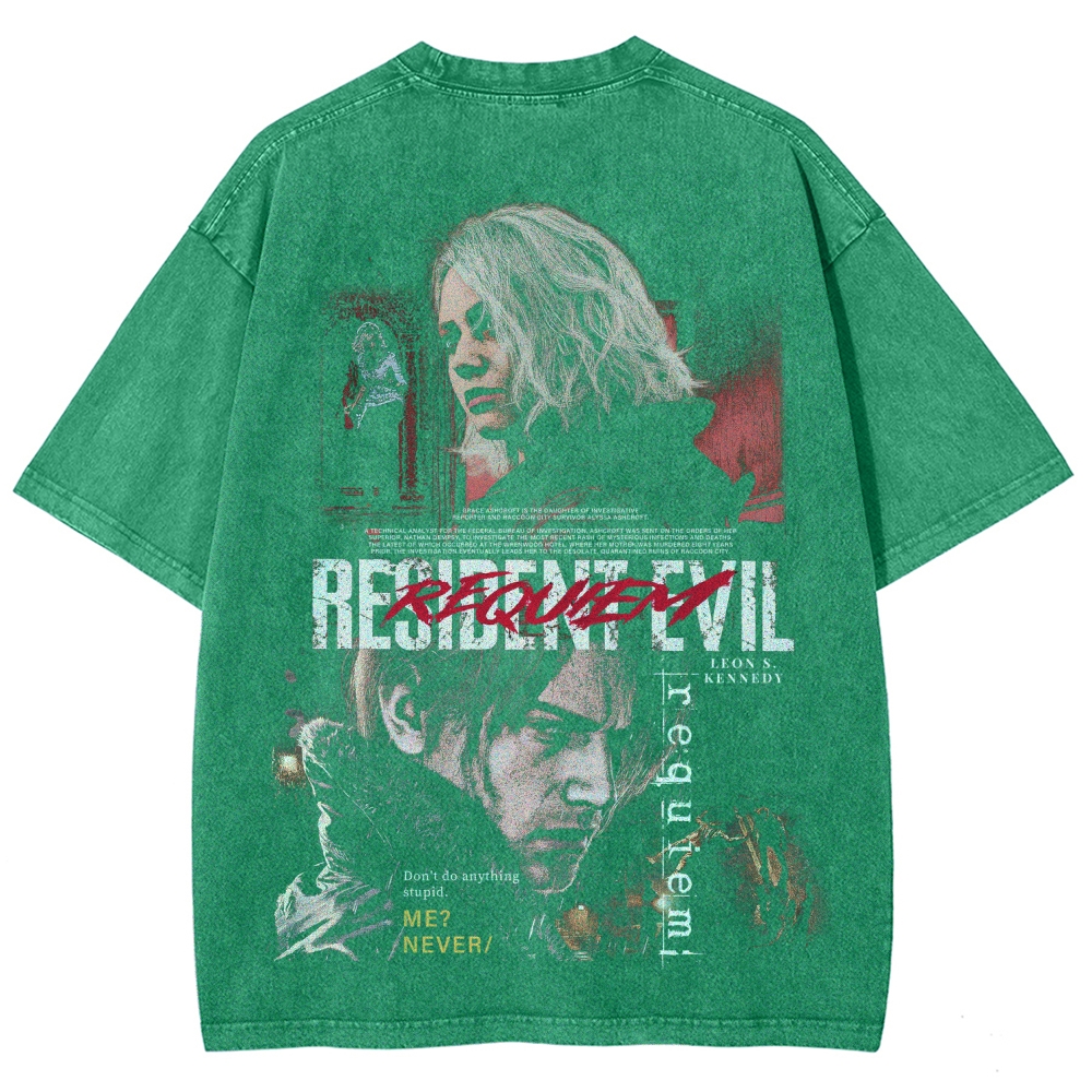 Resident Evil Unisex Fit Washed T-Shirt 2603013822