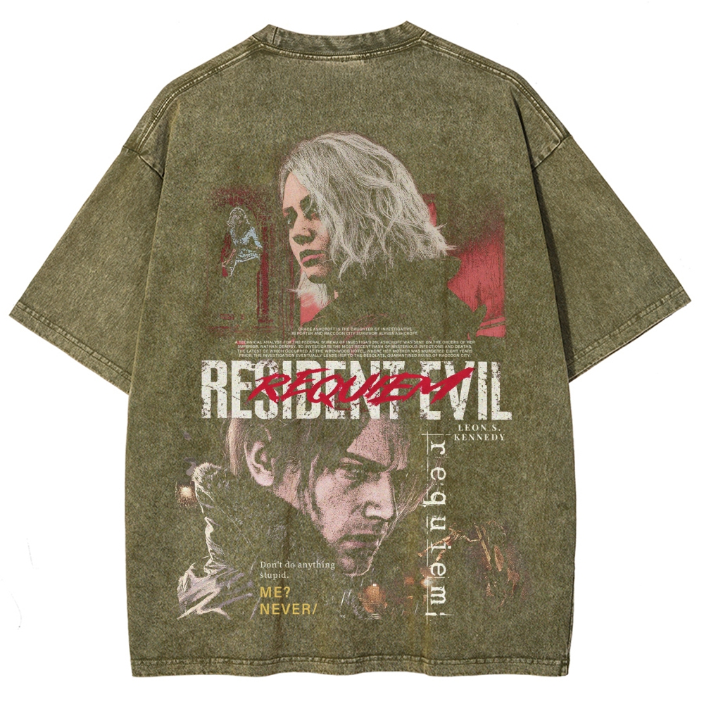 Resident Evil Unisex Fit Washed T-Shirt 2603013822
