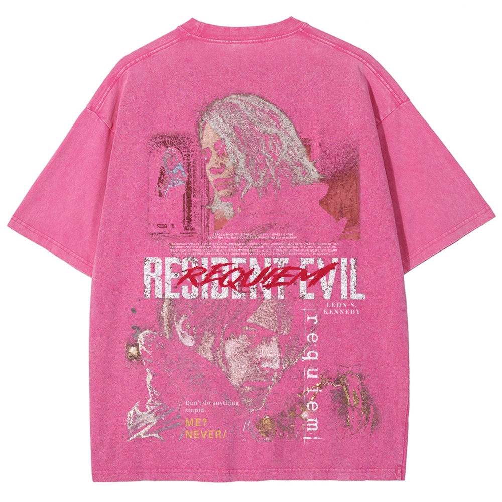 Resident Evil Unisex Fit Washed T-Shirt 2603013822