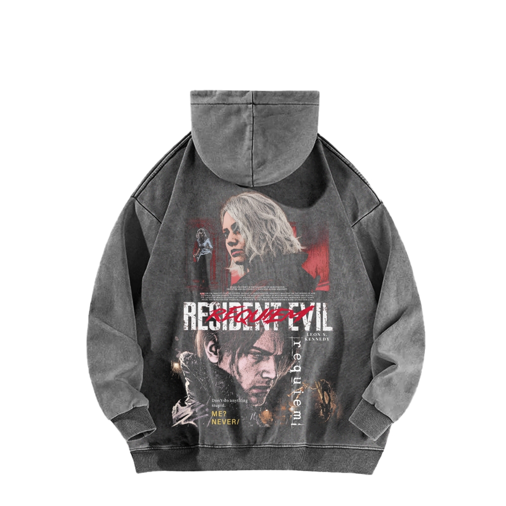 Resident Evil Unisex Washed Hoodie 2603013824