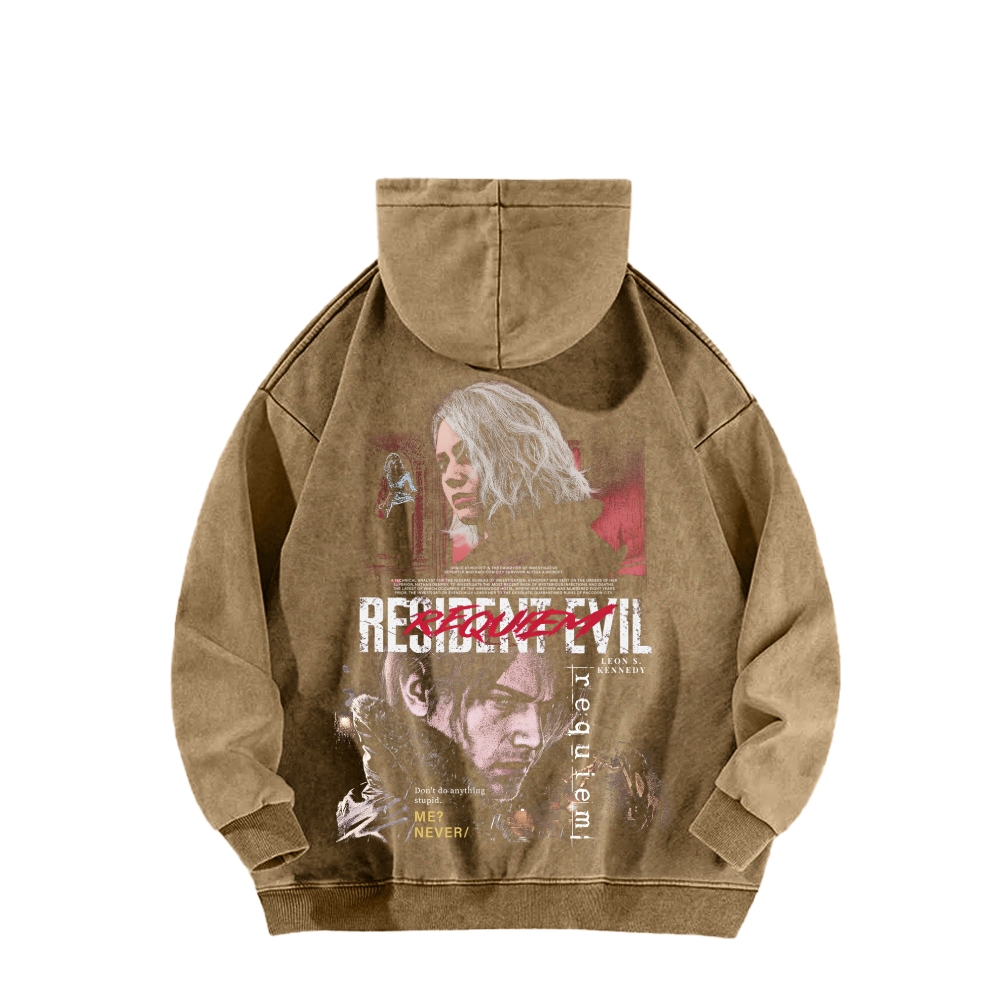 Resident Evil Unisex Washed Hoodie 2603013824