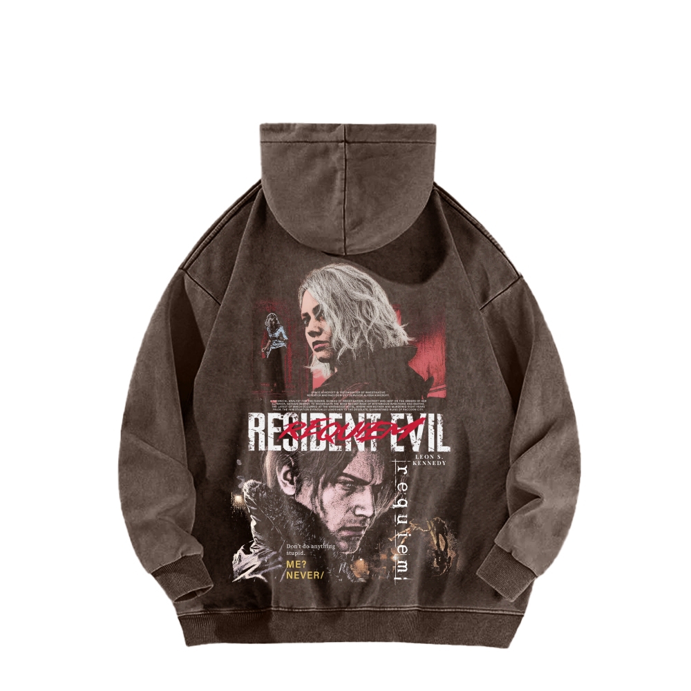 Resident Evil Unisex Washed Hoodie 2603013824