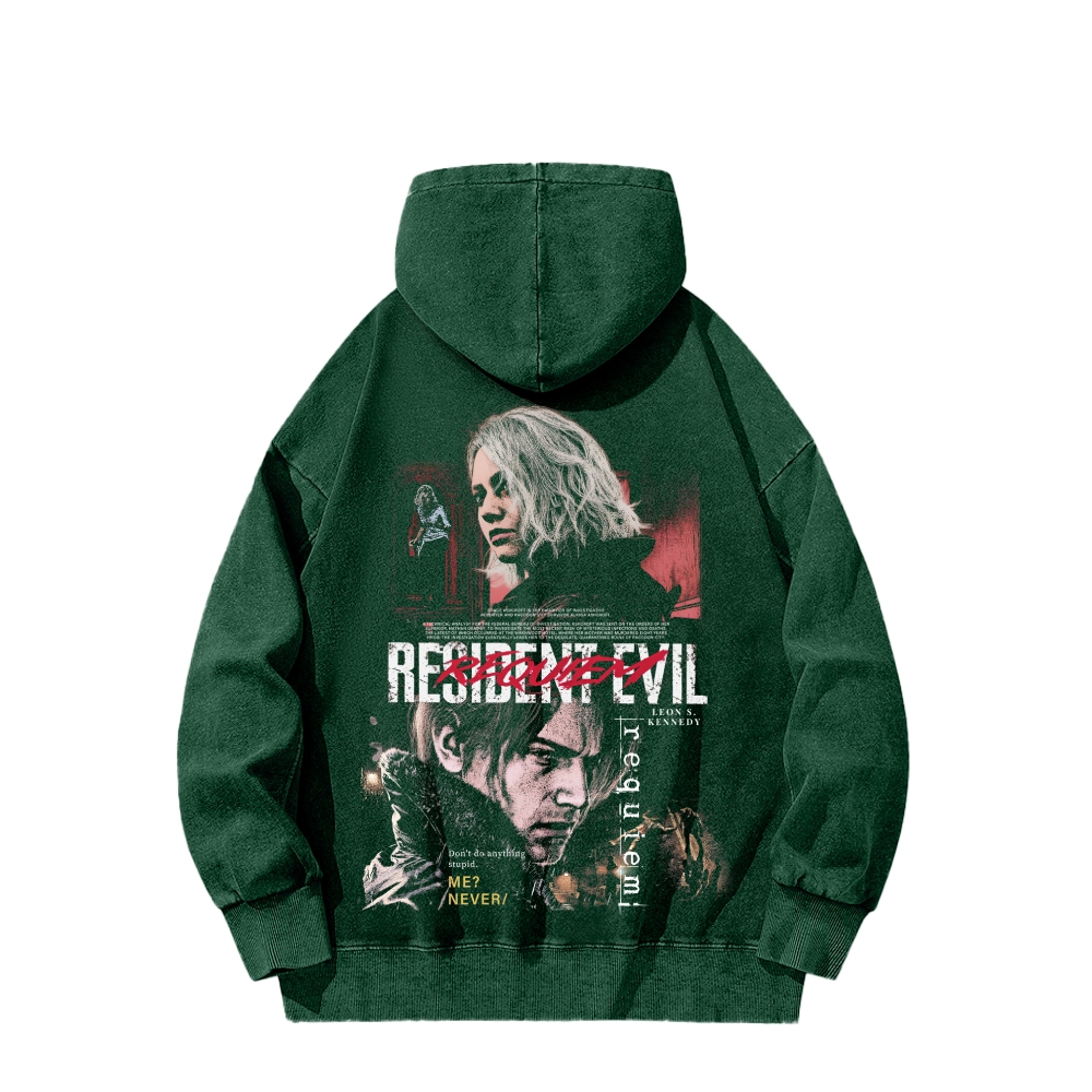 Resident Evil Unisex Washed Hoodie 2603013824