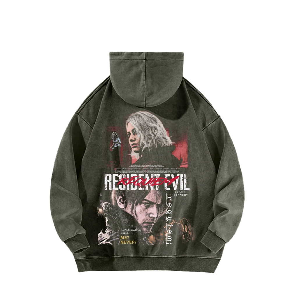 Resident Evil Unisex Washed Hoodie 2603013824