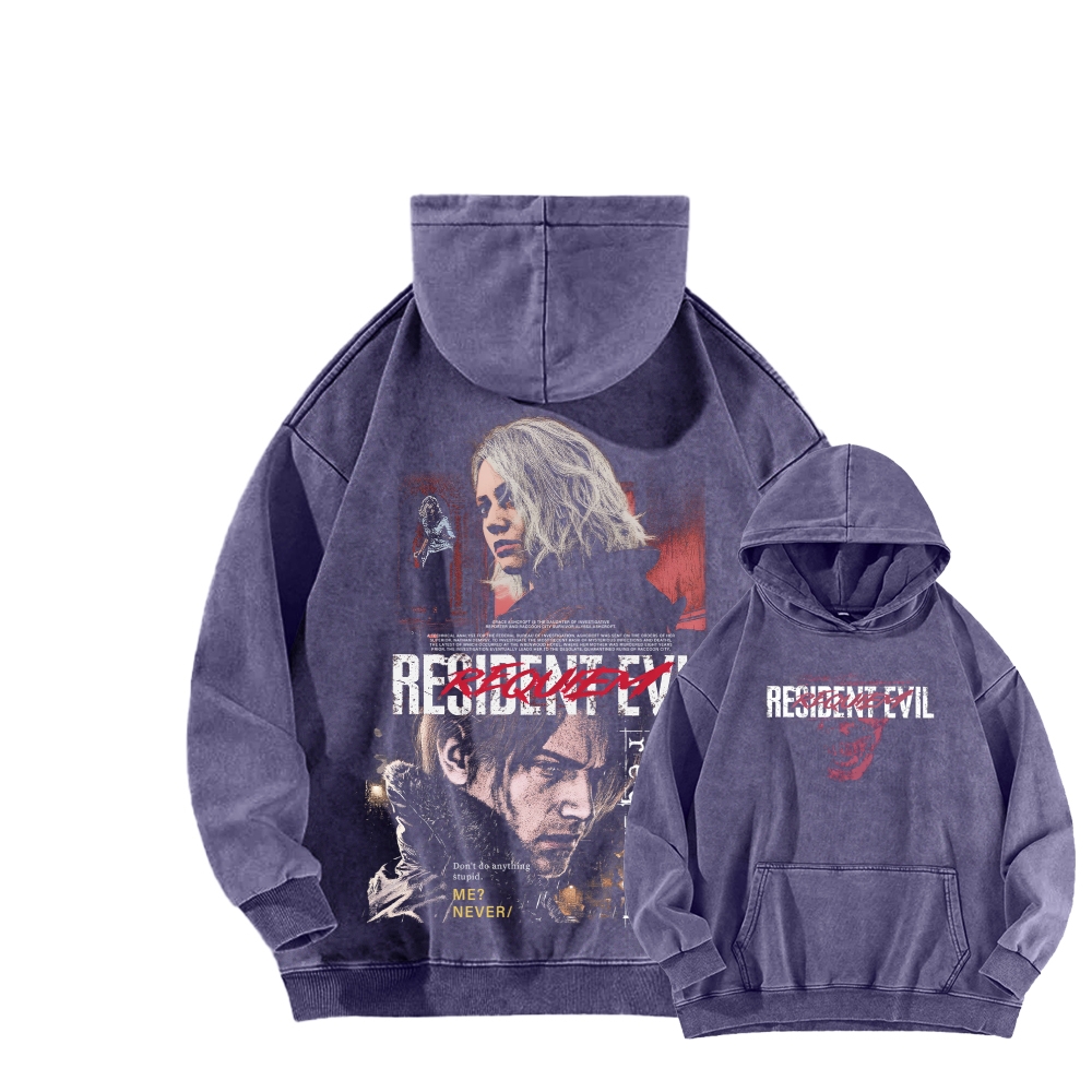 Resident Evil Unisex Washed Hoodie 2603013824