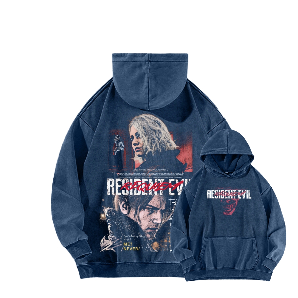 Resident Evil Unisex Washed Hoodie 2603013824