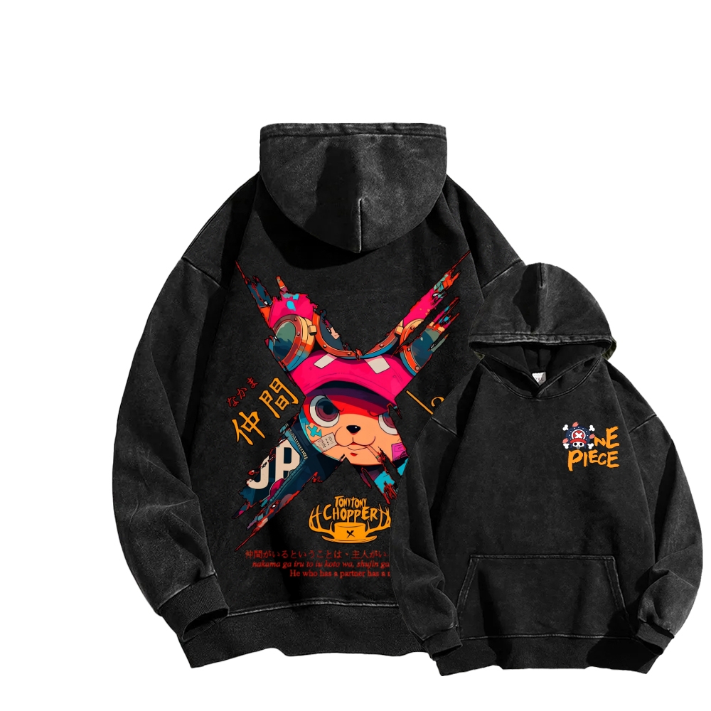 One Piece Unisex Washed Hoodie 2603014173
