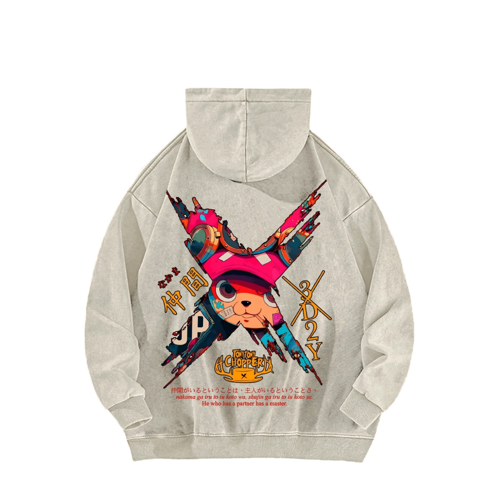 One Piece Unisex Washed Hoodie 2603014173