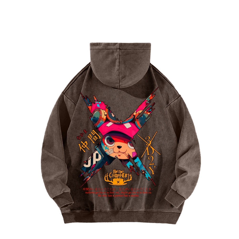 One Piece Unisex Washed Hoodie 2603014173
