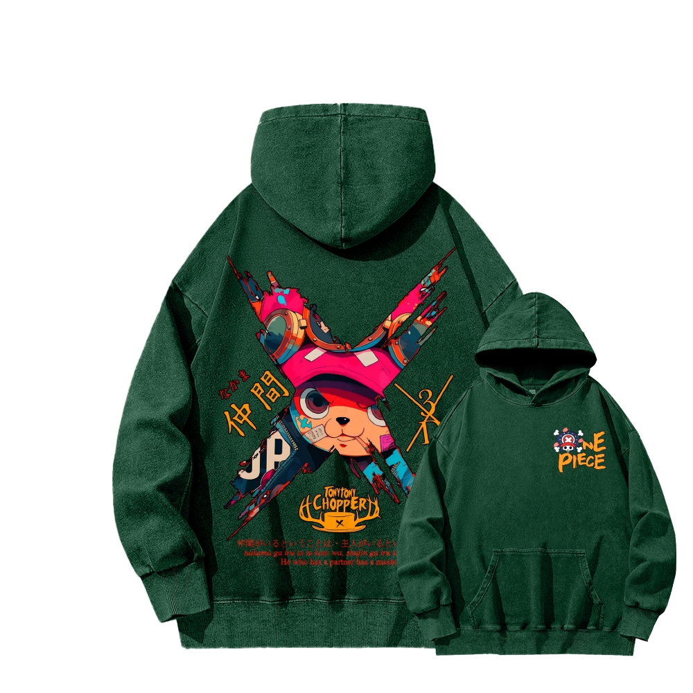 One Piece Unisex Washed Hoodie 2603014173