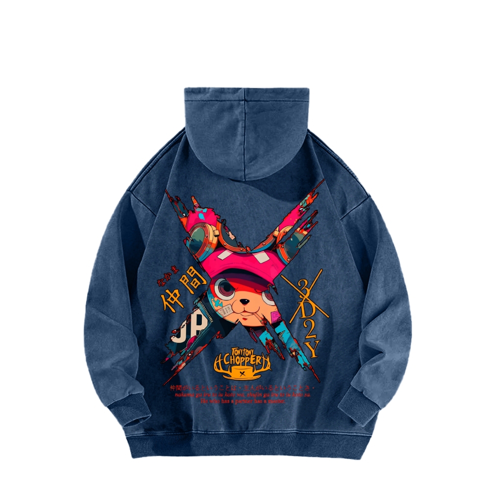 One Piece Unisex Washed Hoodie 2603014173