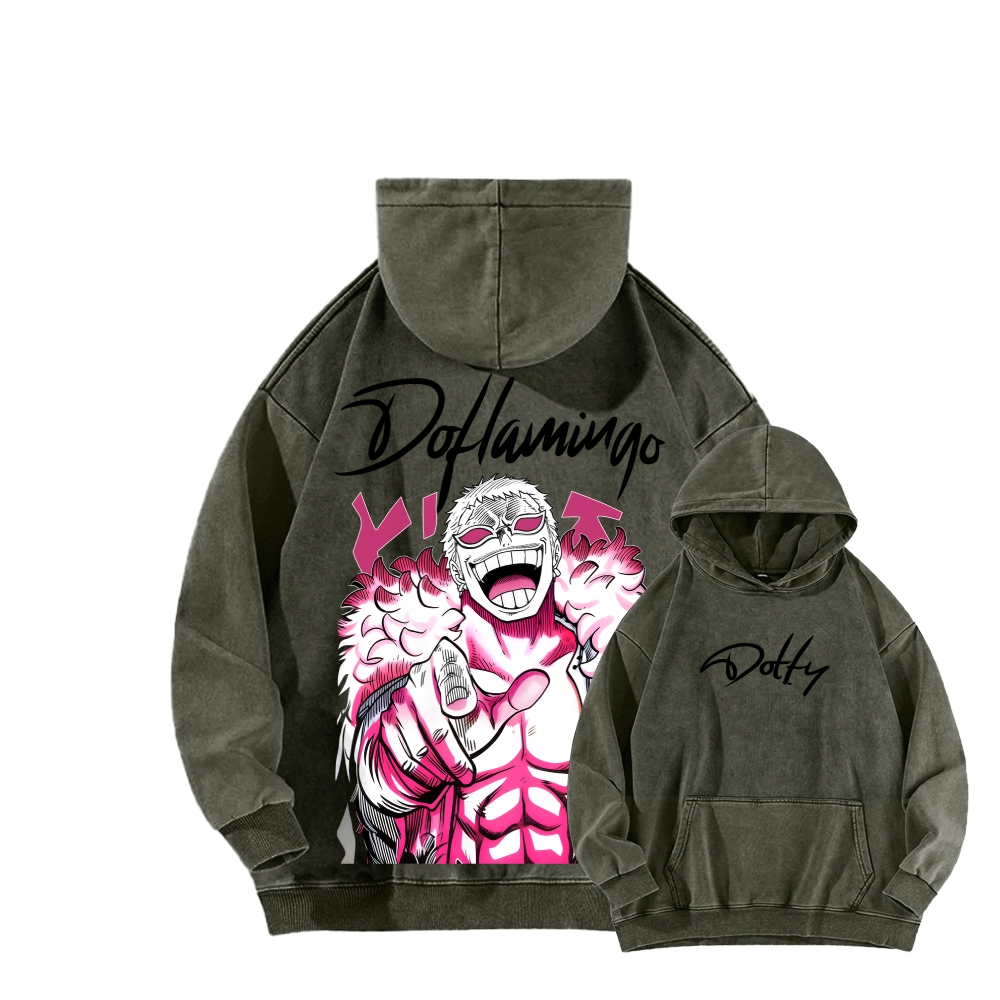 One Piece Unisex Washed Hoodie 2603014197