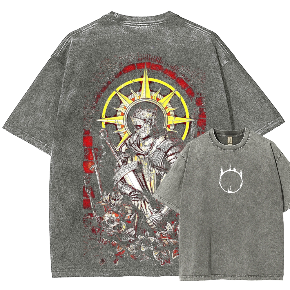 Dark Souls Unisex Fit Washed T-Shirt 2603015182