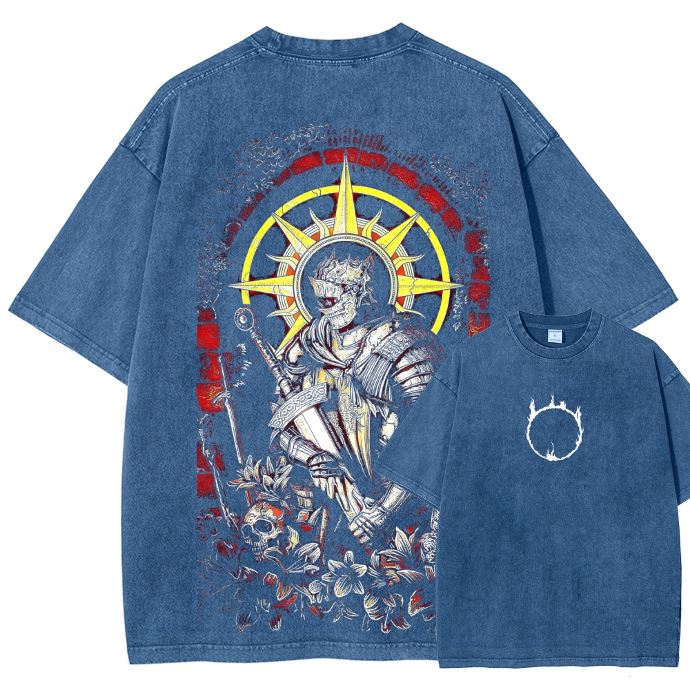 Dark Souls Unisex Fit Washed T-Shirt 2603015182