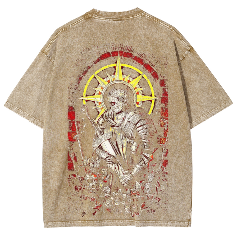 Dark Souls Unisex Fit Washed T-Shirt 2603015182