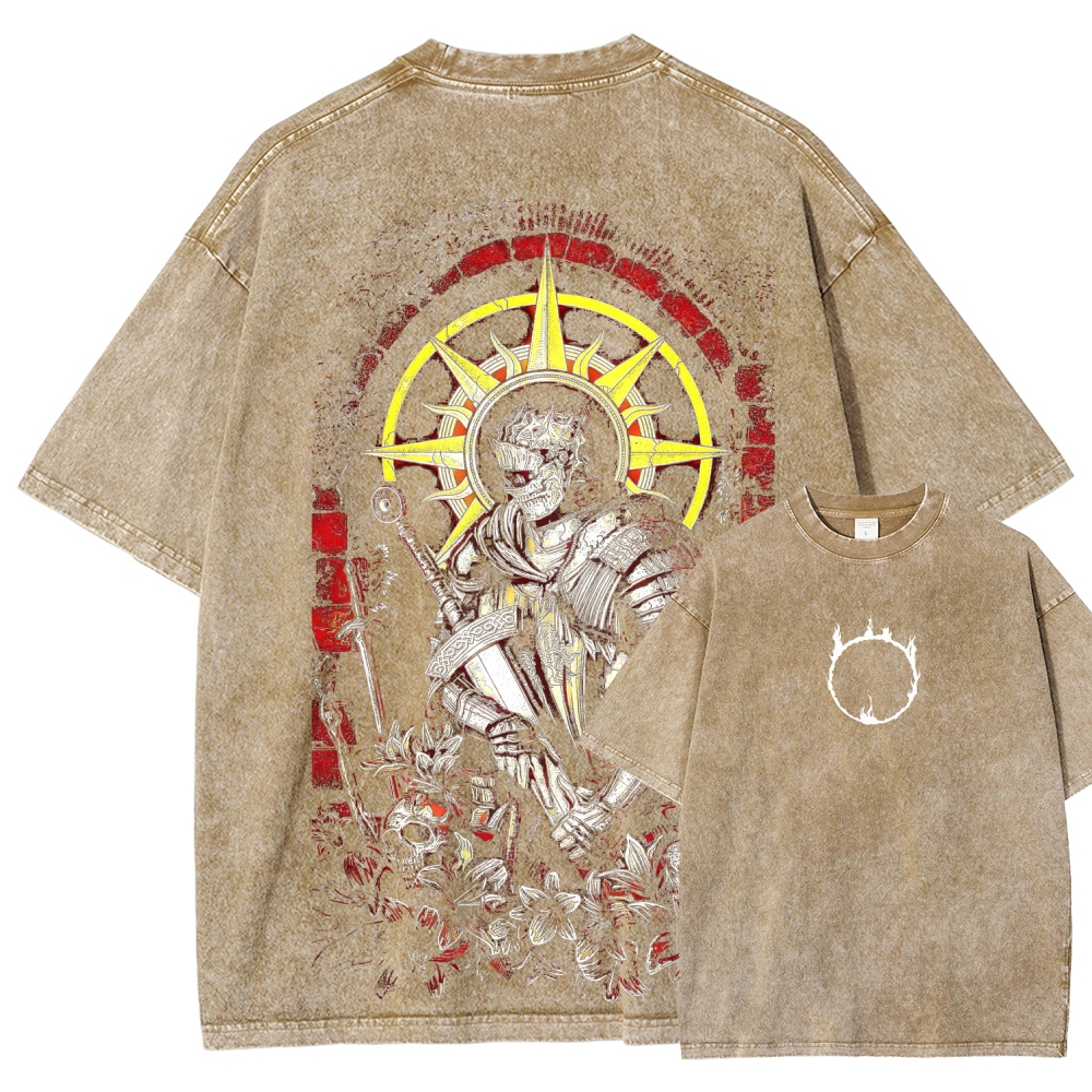 Dark Souls Unisex Fit Washed T-Shirt 2603015182
