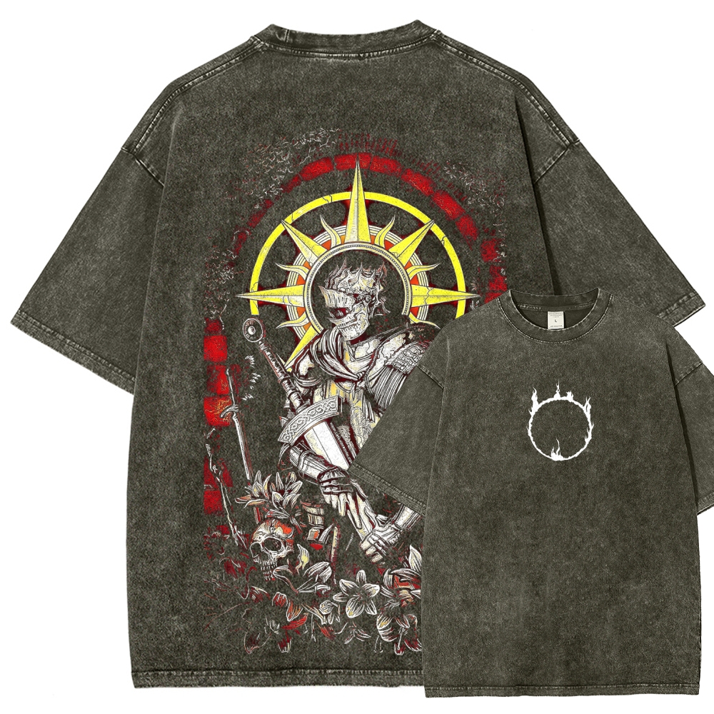 Dark Souls Unisex Fit Washed T-Shirt 2603015182
