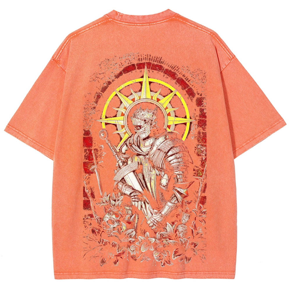 Dark Souls Unisex Fit Washed T-Shirt 2603015182