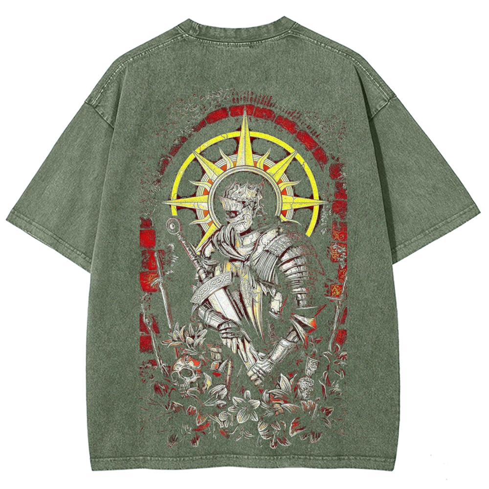 Dark Souls Unisex Fit Washed T-Shirt 2603015182