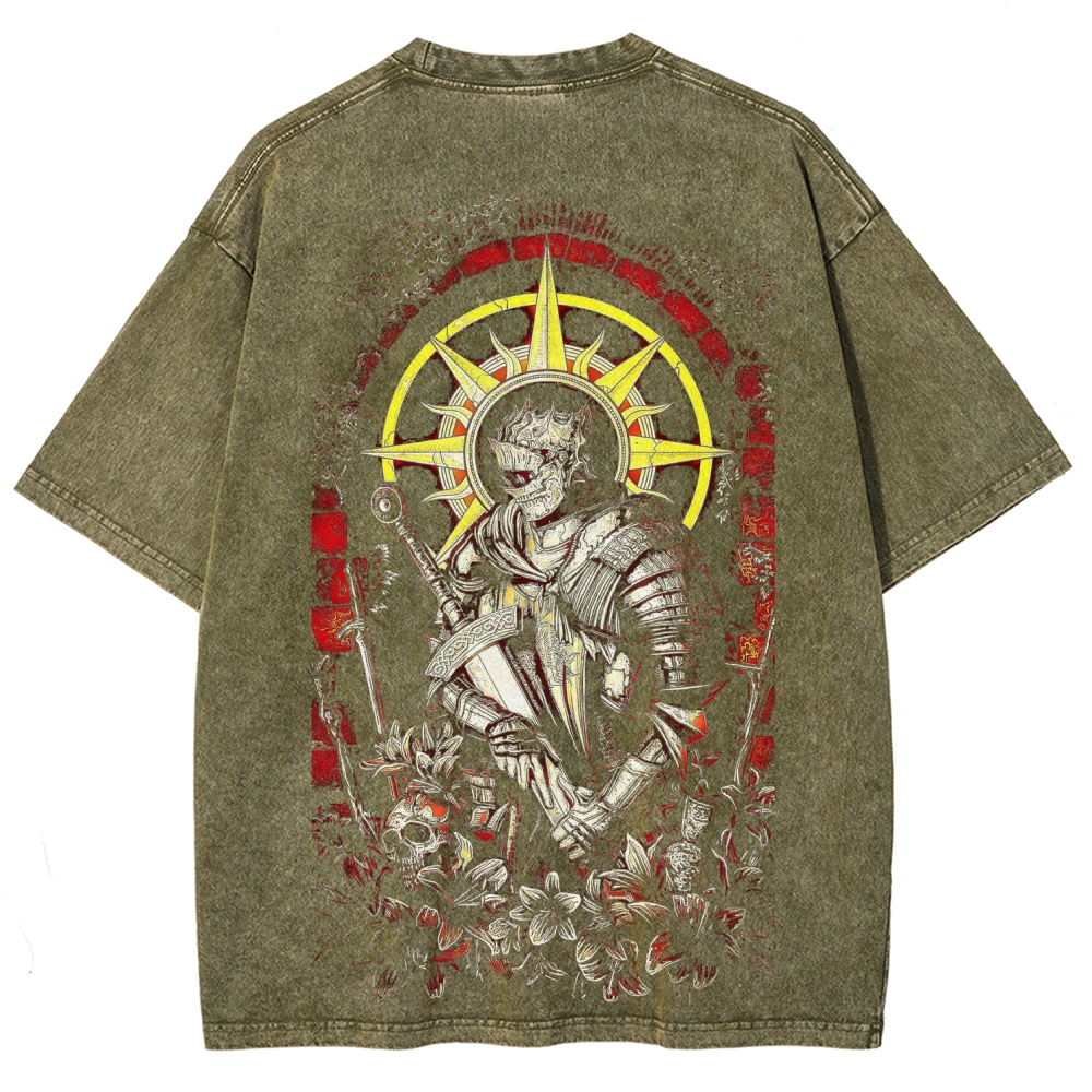 Dark Souls Unisex Fit Washed T-Shirt 2603015182