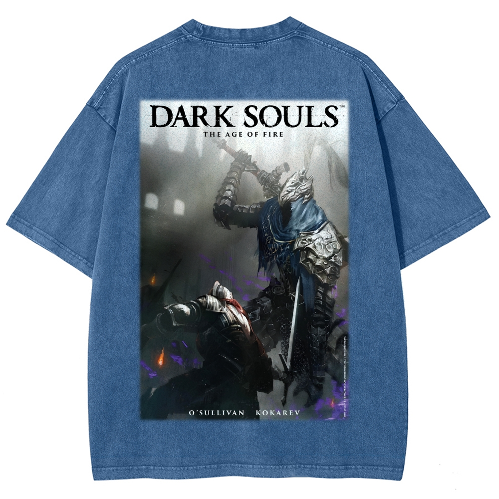 Dark Souls  Unisex Fit Washed T-Shirt 2603015439