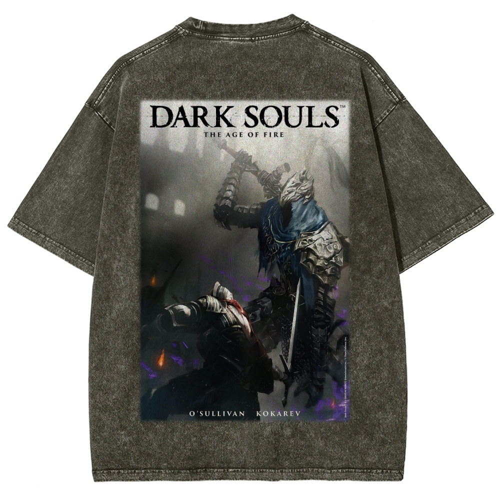Dark Souls  Unisex Fit Washed T-Shirt 2603015439