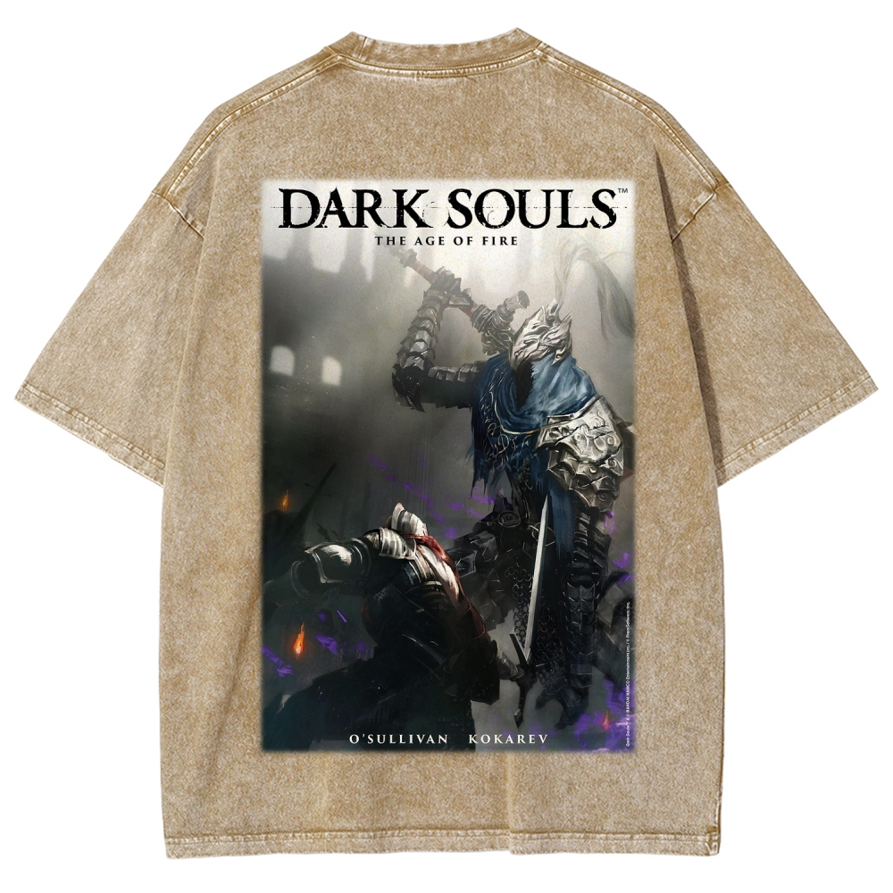 Dark Souls  Unisex Fit Washed T-Shirt 2603015439
