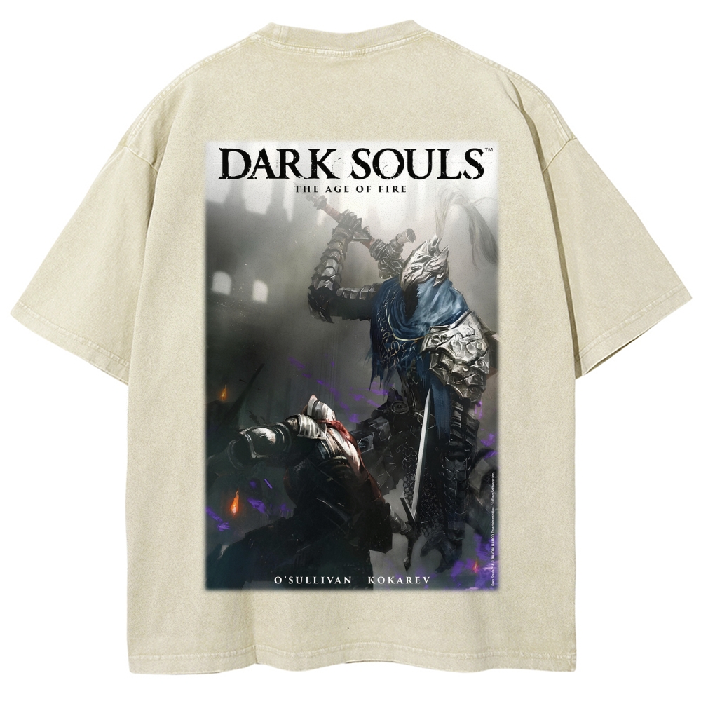 Dark Souls  Unisex Fit Washed T-Shirt 2603015439