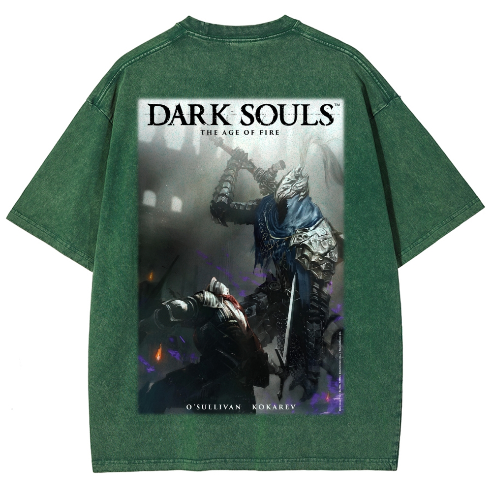 Dark Souls  Unisex Fit Washed T-Shirt 2603015439