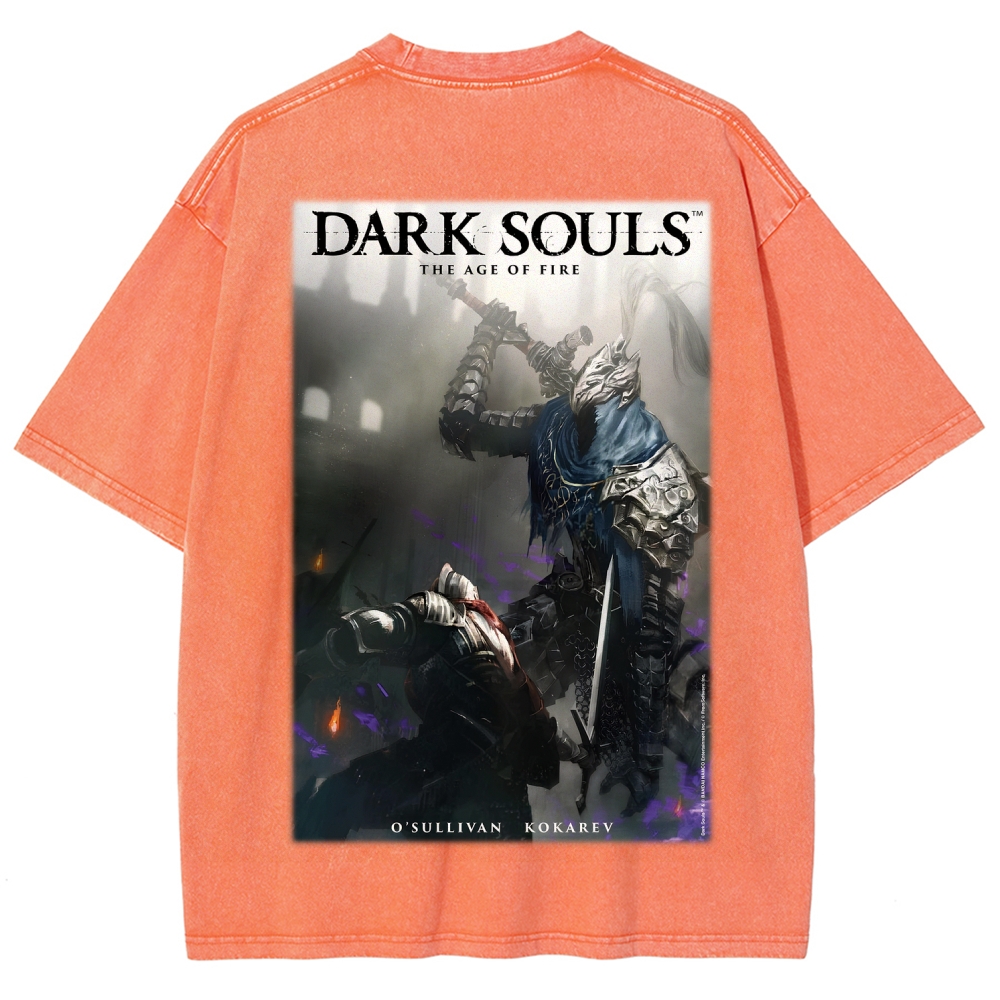 Dark Souls  Unisex Fit Washed T-Shirt 2603015439