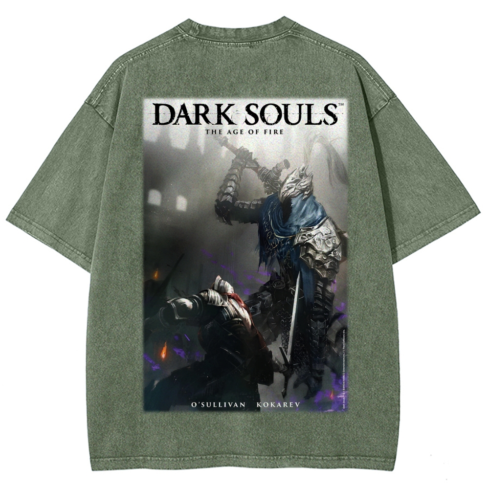 Dark Souls  Unisex Fit Washed T-Shirt 2603015439
