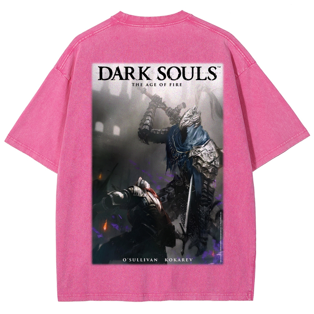 Dark Souls  Unisex Fit Washed T-Shirt 2603015439