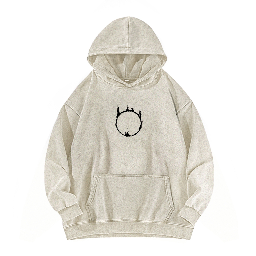 Dark Souls Unisex Washed Hoodie 2603015486