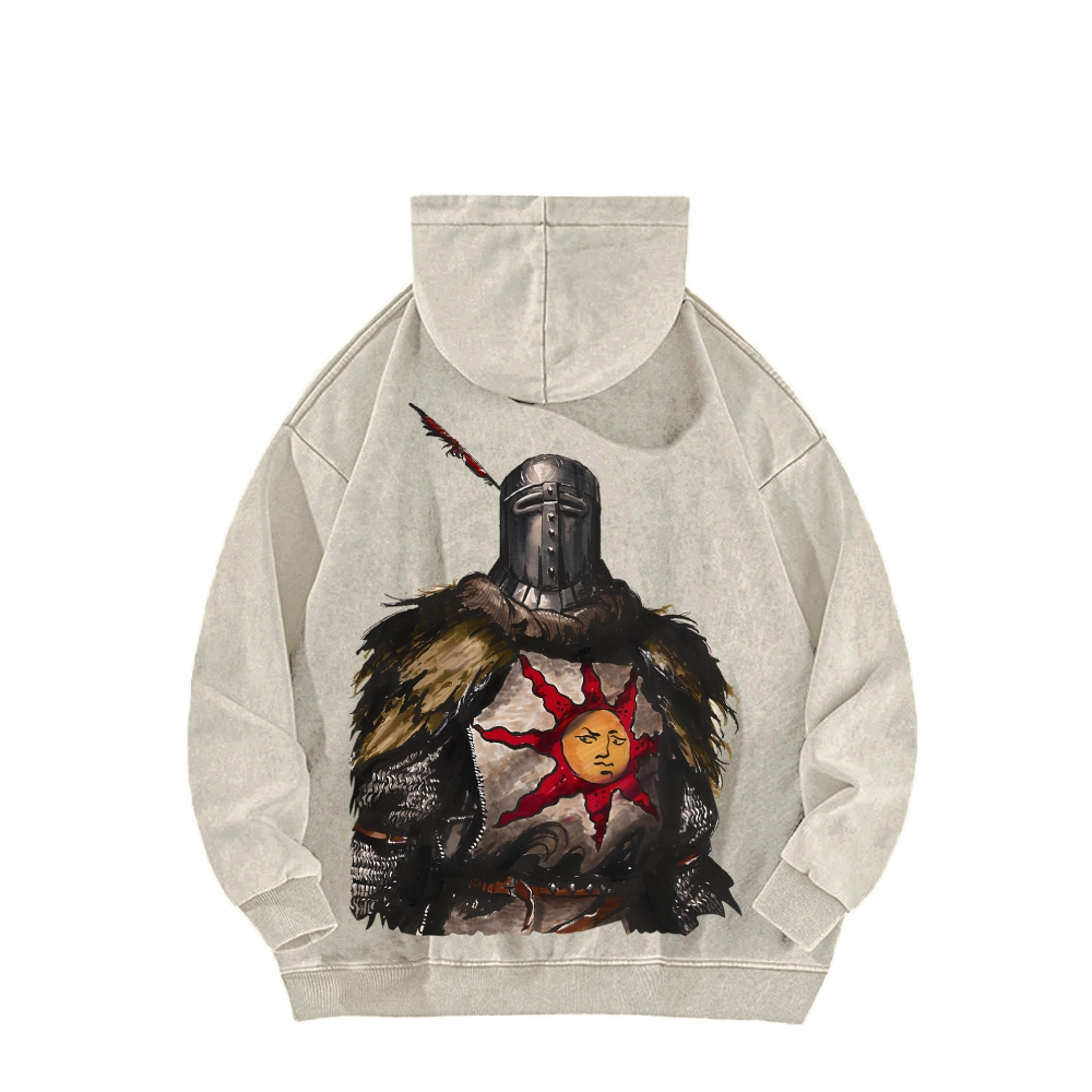 Dark Souls Unisex Washed Hoodie 2603015486