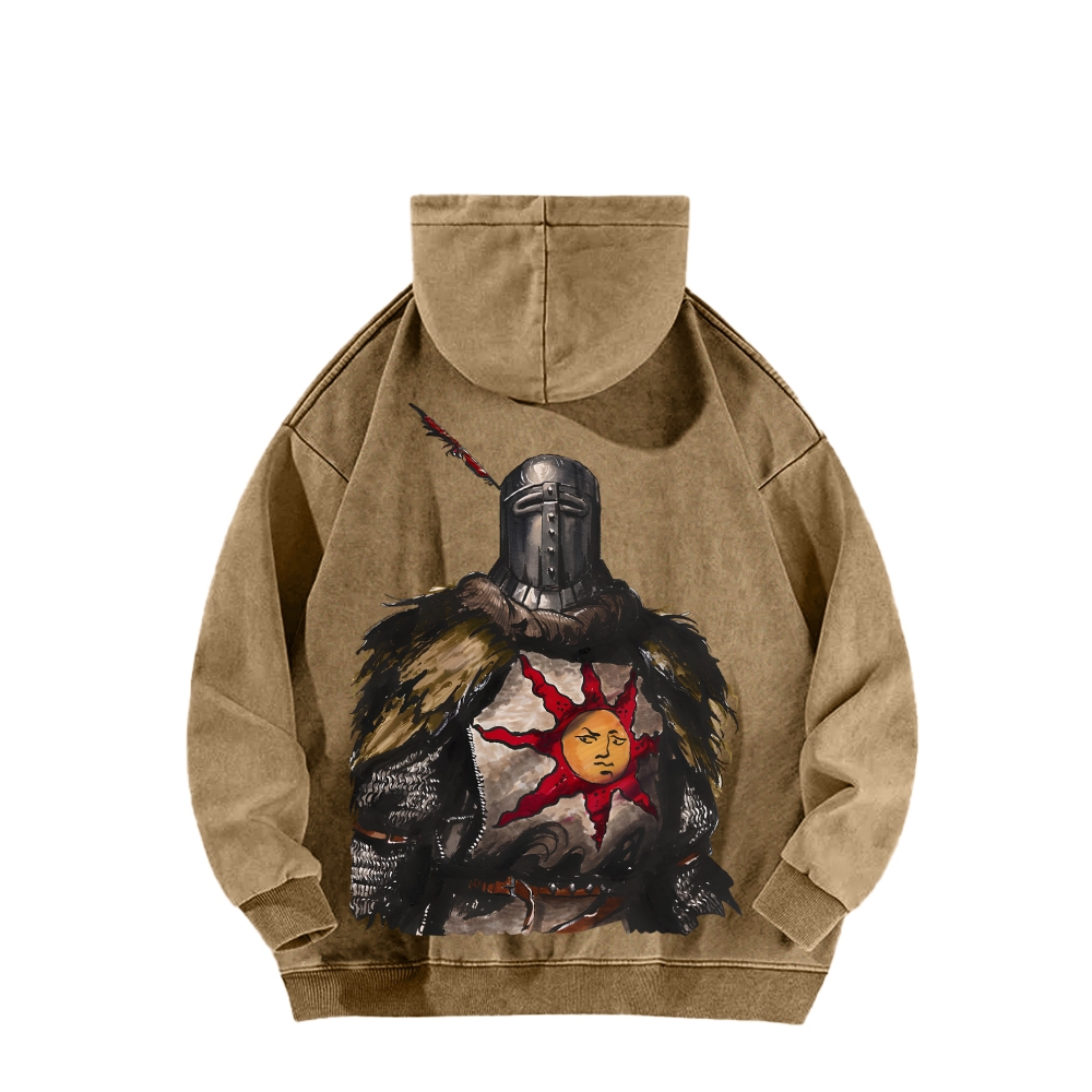 Dark Souls Unisex Washed Hoodie 2603015486