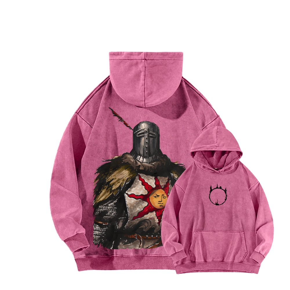 Dark Souls Unisex Washed Hoodie 2603015486