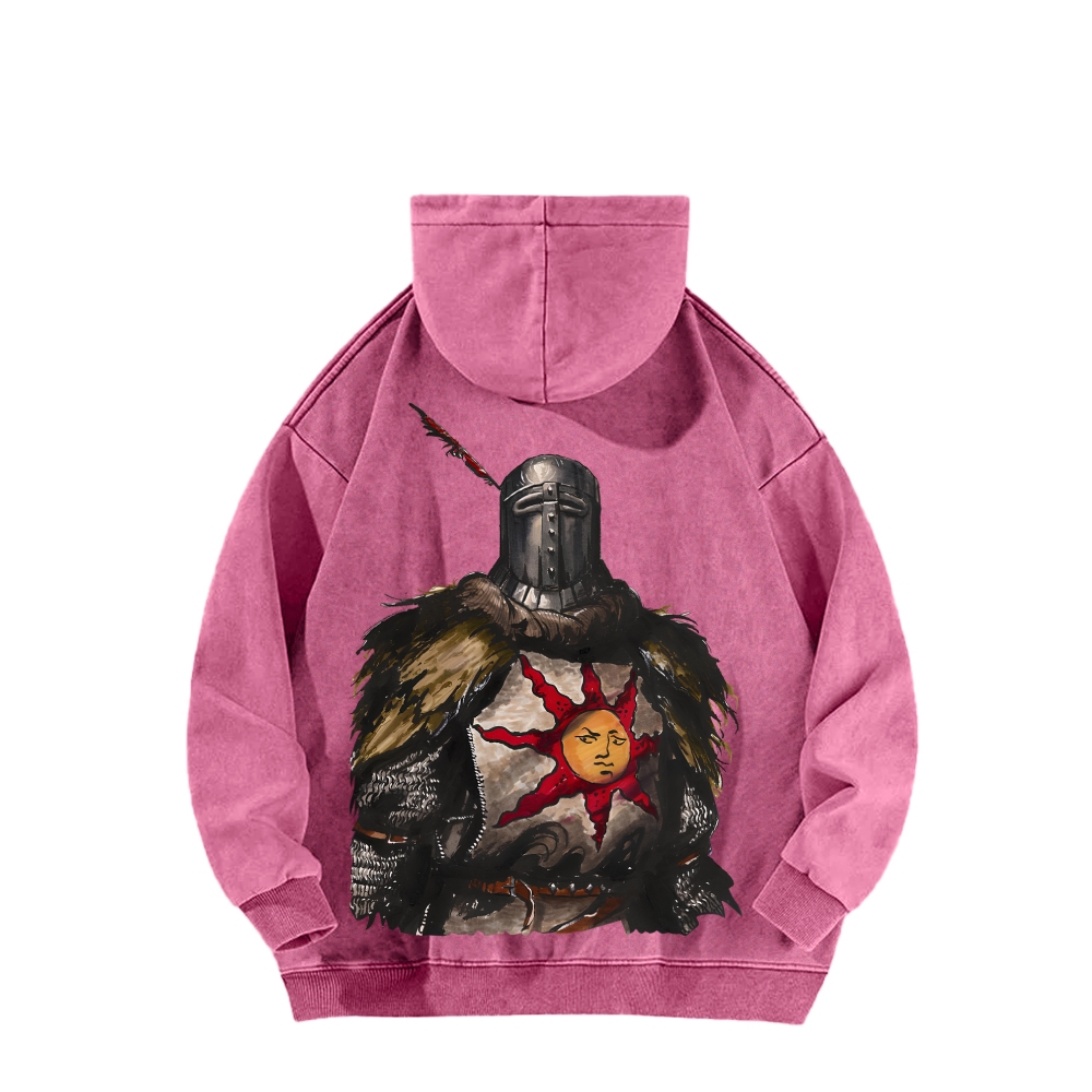 Dark Souls Unisex Washed Hoodie 2603015486