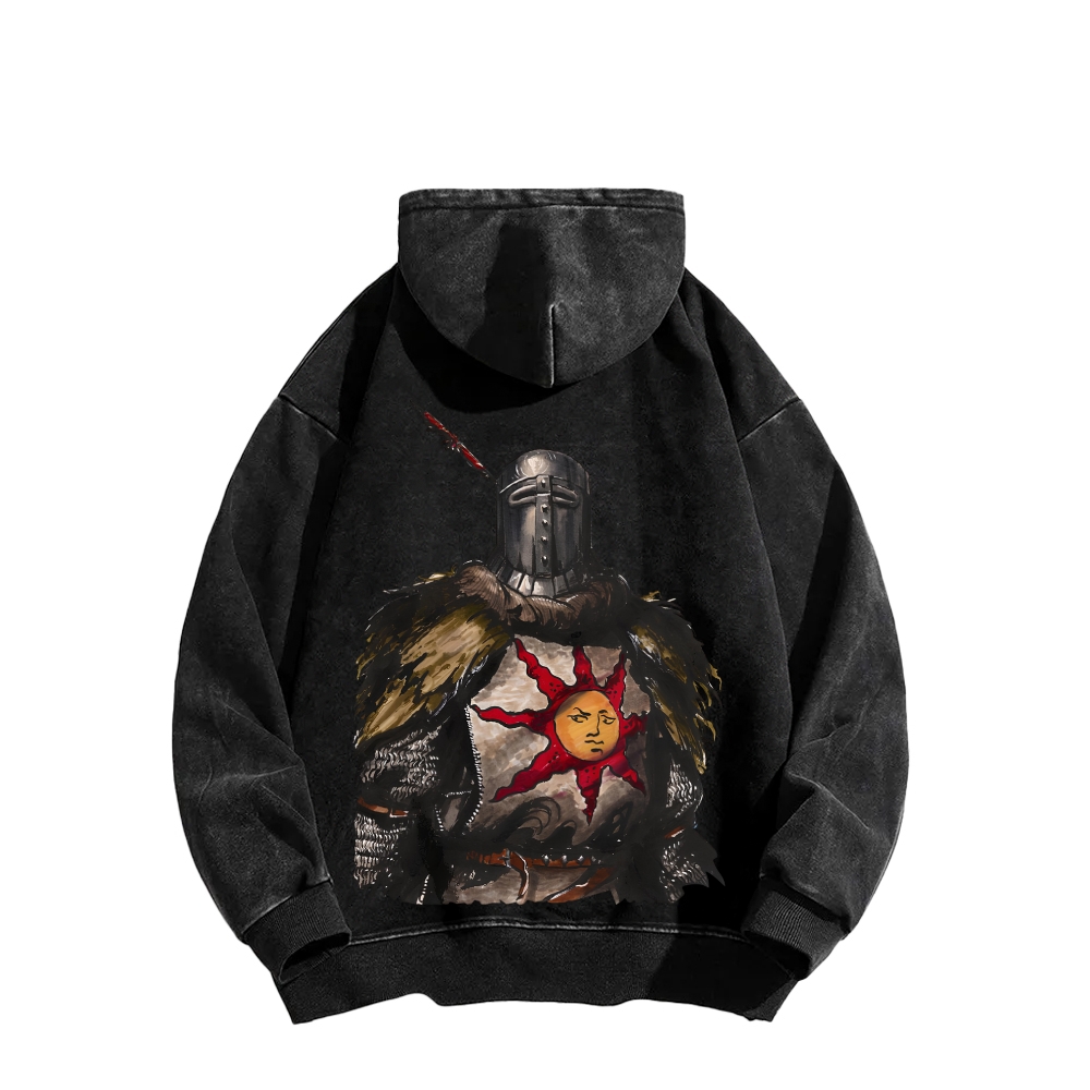 Dark Souls Unisex Washed Hoodie 2603015486