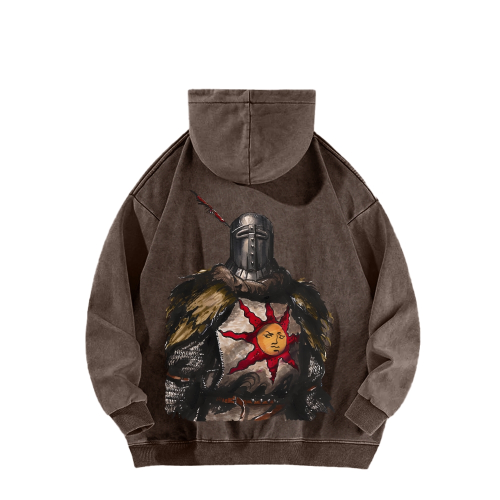 Dark Souls Unisex Washed Hoodie 2603015486