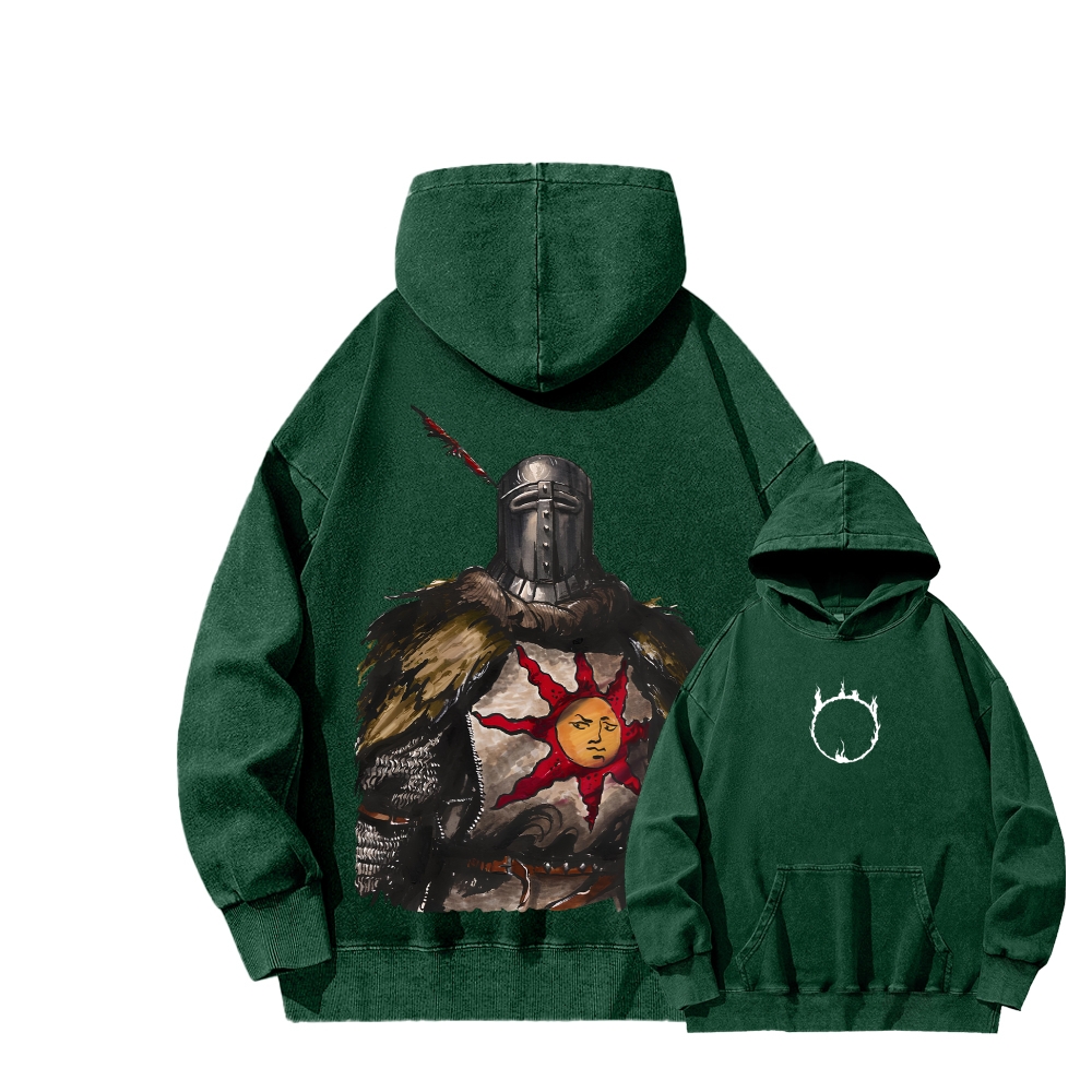 Dark Souls Unisex Washed Hoodie 2603015486