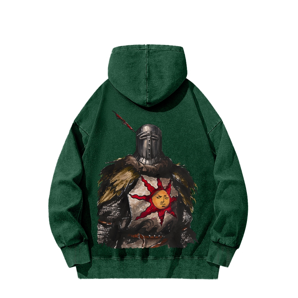 Dark Souls Unisex Washed Hoodie 2603015486