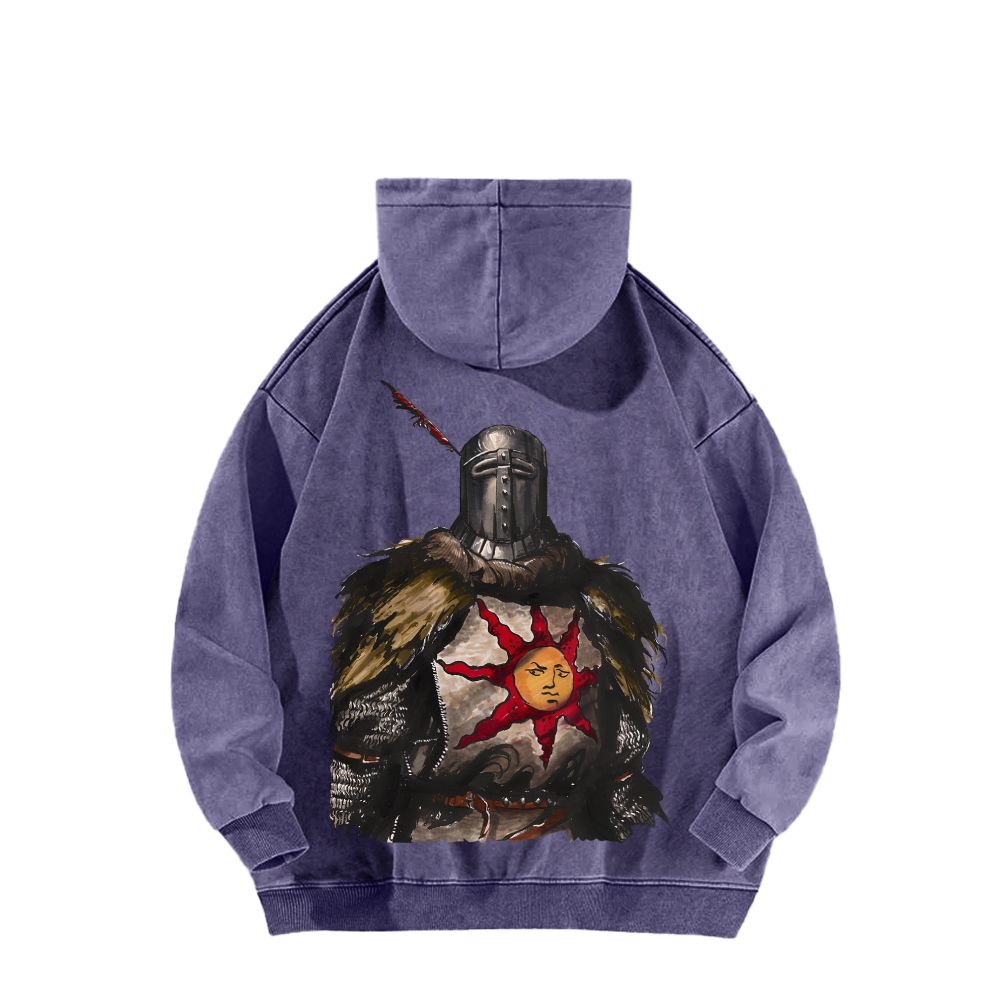 Dark Souls Unisex Washed Hoodie 2603015486