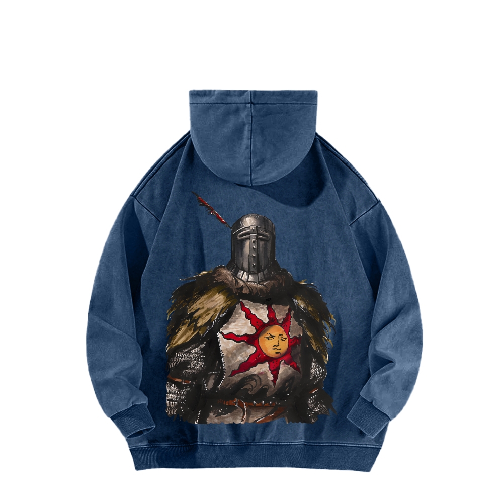 Dark Souls Unisex Washed Hoodie 2603015486