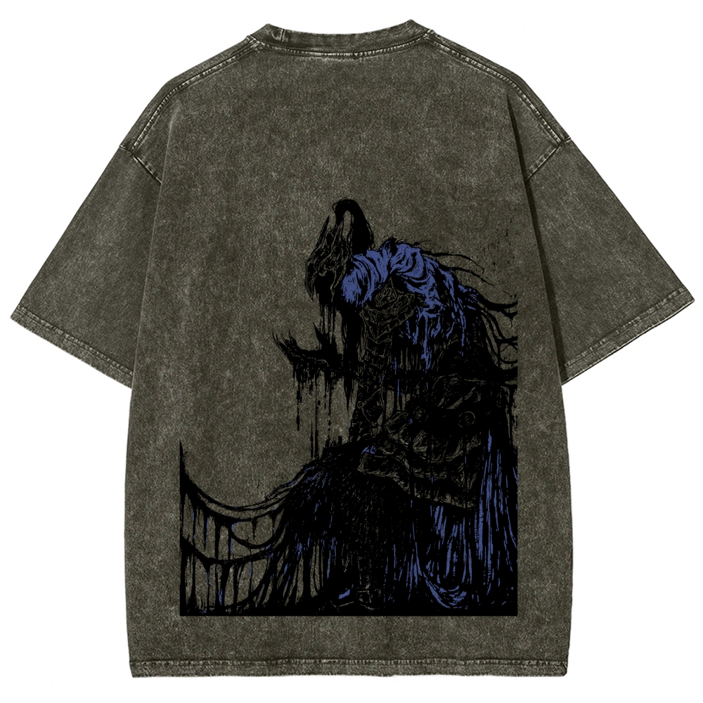 Dark Souls  Unisex Fit Washed T-Shirt 2603015502