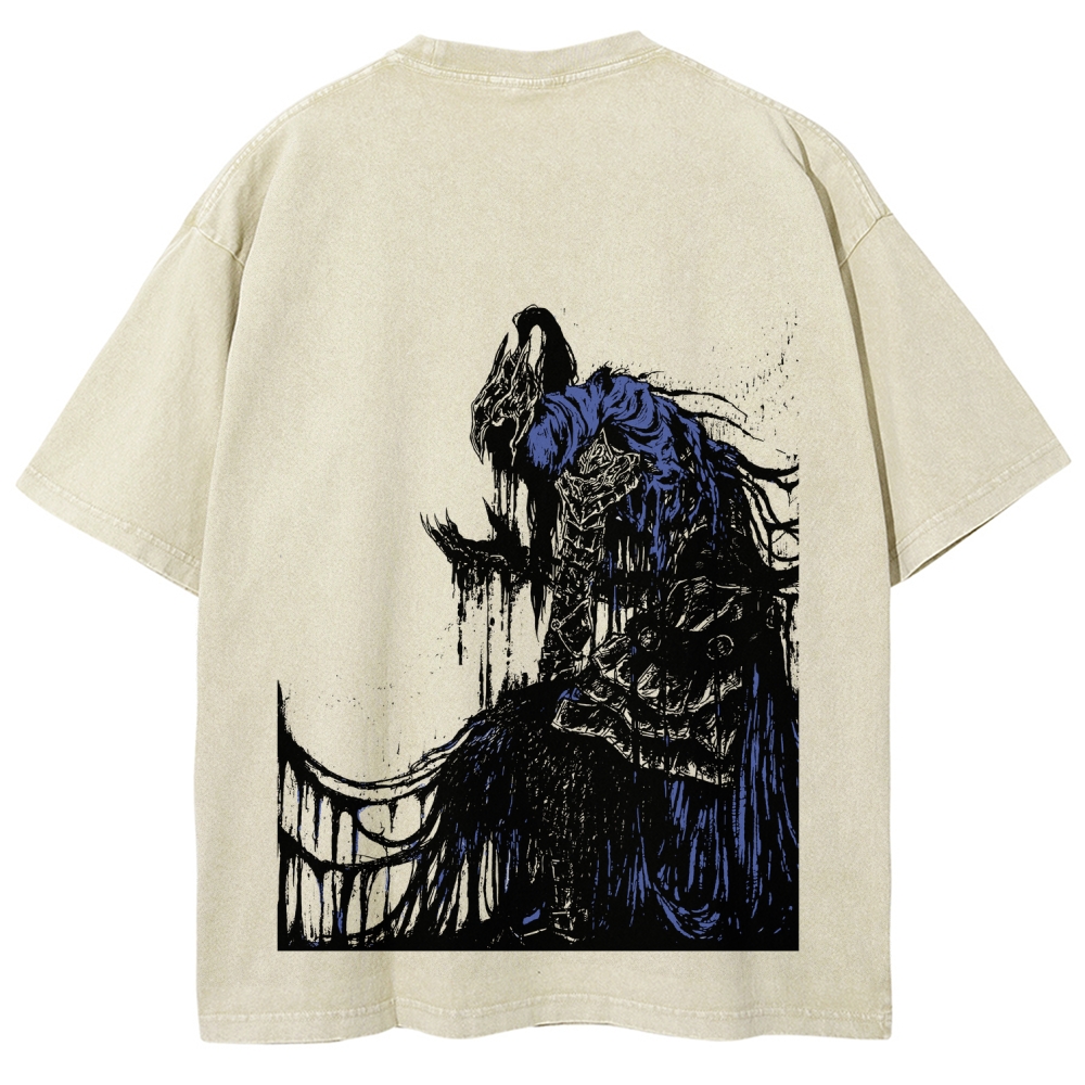 Dark Souls  Unisex Fit Washed T-Shirt 2603015502