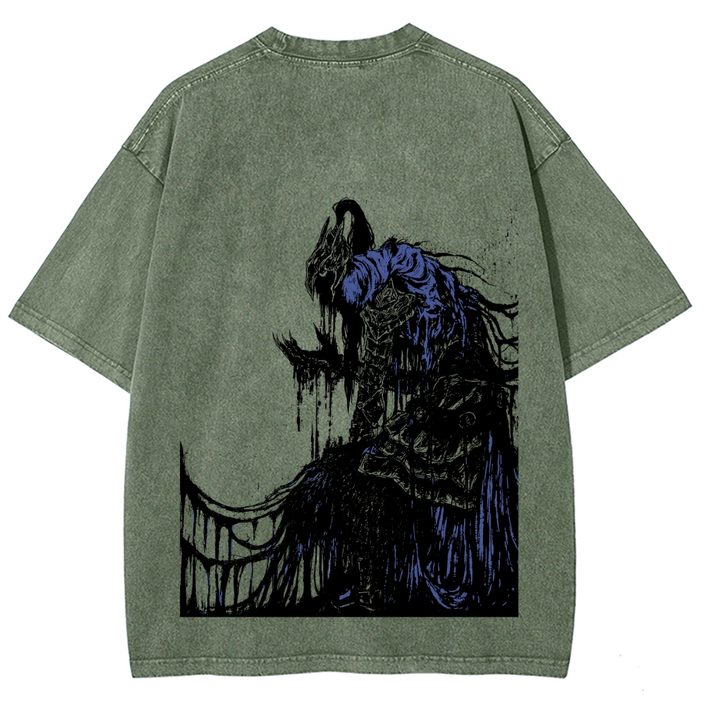 Dark Souls  Unisex Fit Washed T-Shirt 2603015502