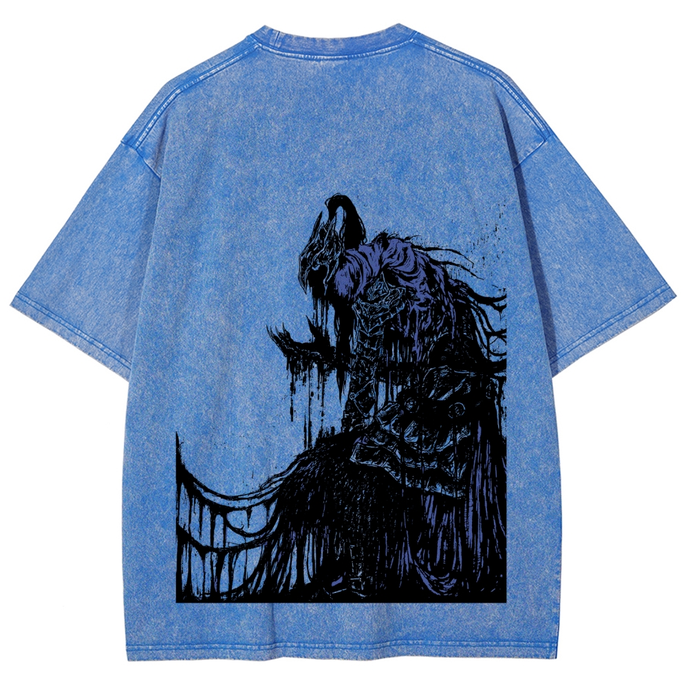 Dark Souls  Unisex Fit Washed T-Shirt 2603015502