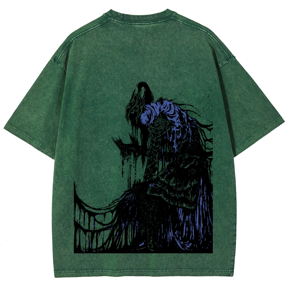 Dark Souls  Unisex Fit Washed T-Shirt 2603015502