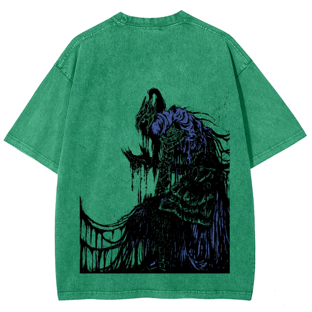 Dark Souls  Unisex Fit Washed T-Shirt 2603015502